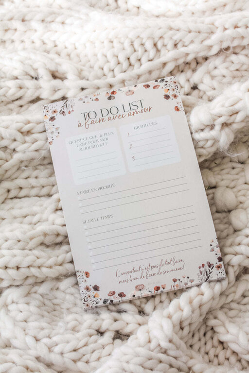 LOVLI BLOC-NOTE - TO-DO LISTE À FAIRE AVEC AMOUR