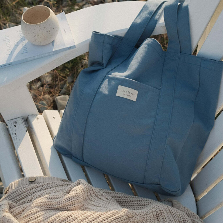 DANS LE SAC SAC FOURRE-TOUT COLORÉ - BLEU ACIER