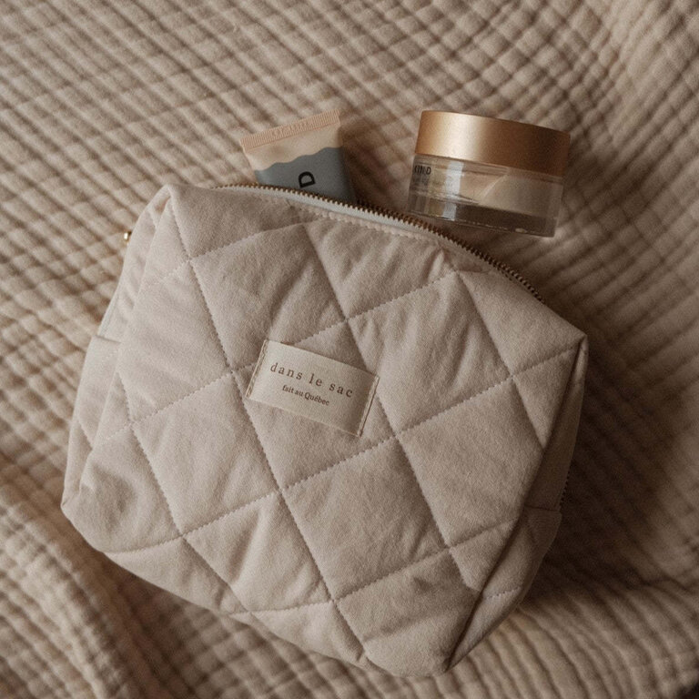 DANS LE SAC POCHETTE MATELASSÉE - CRÈME