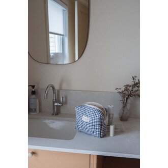 DANS LE SAC POCHETTE MATELASSÉE EN COTON BIO - VICHY MARINE