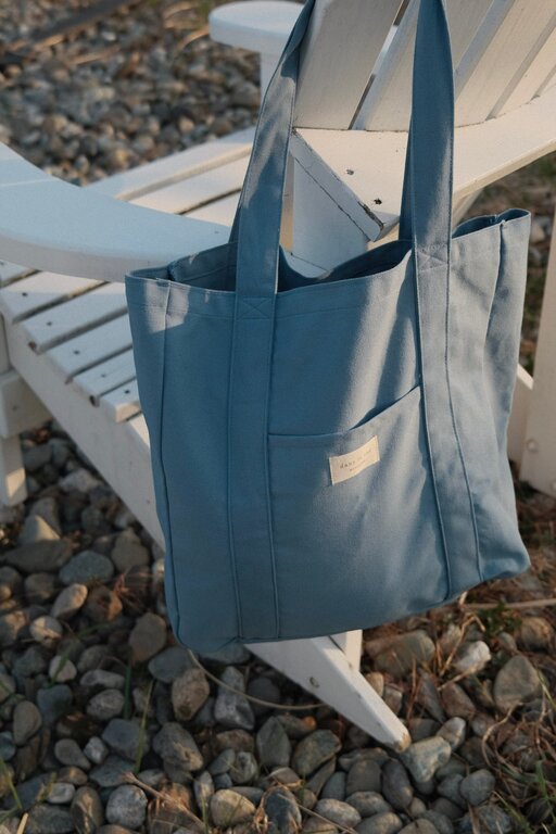 DANS LE SAC SAC FOURRE-TOUT COLORÉ - BLEU ACIER