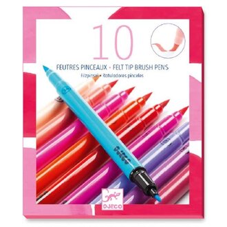 DJECO 10 FEUTRES PINCEAUX - SWEET
