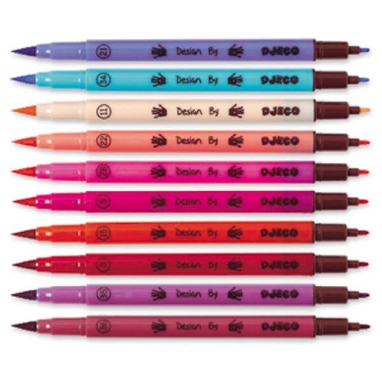 DJECO 10 FEUTRES PINCEAUX - SWEET