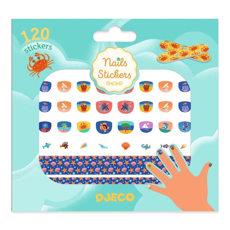 DJECO NAIL STICKERS - MEDITERRANEAN