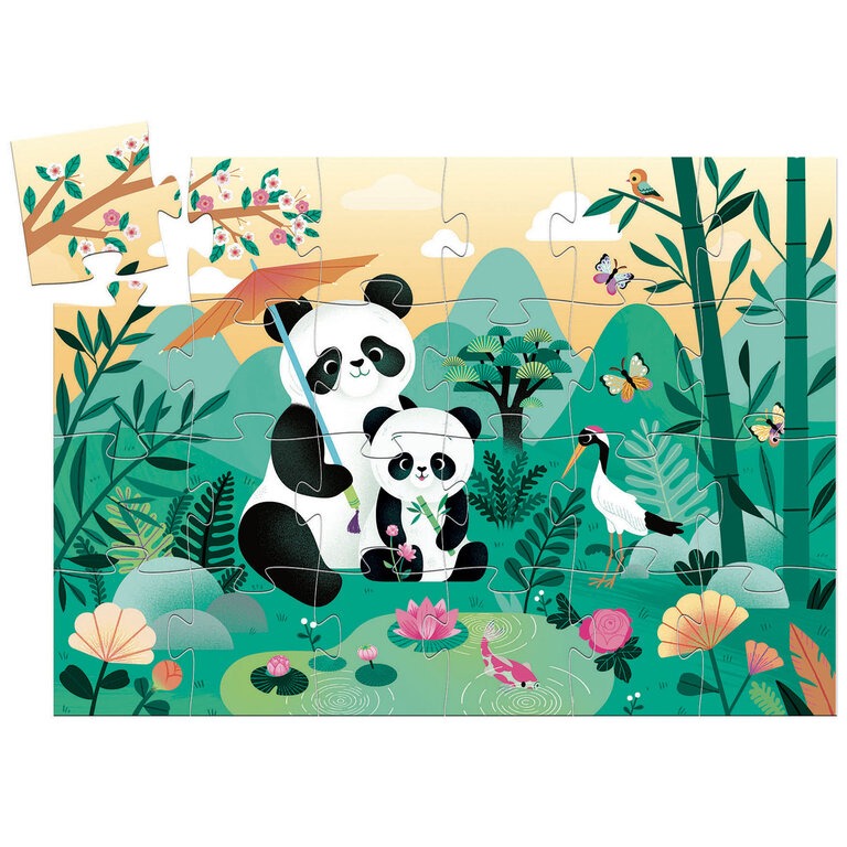 DJECO PUZZLE SILHOUETTE - LEO LE PANDA 24 PCS