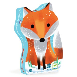 DJECO SILHOUETTE PUZZLE - GINGER THE LITTLE FOX 24 PCS