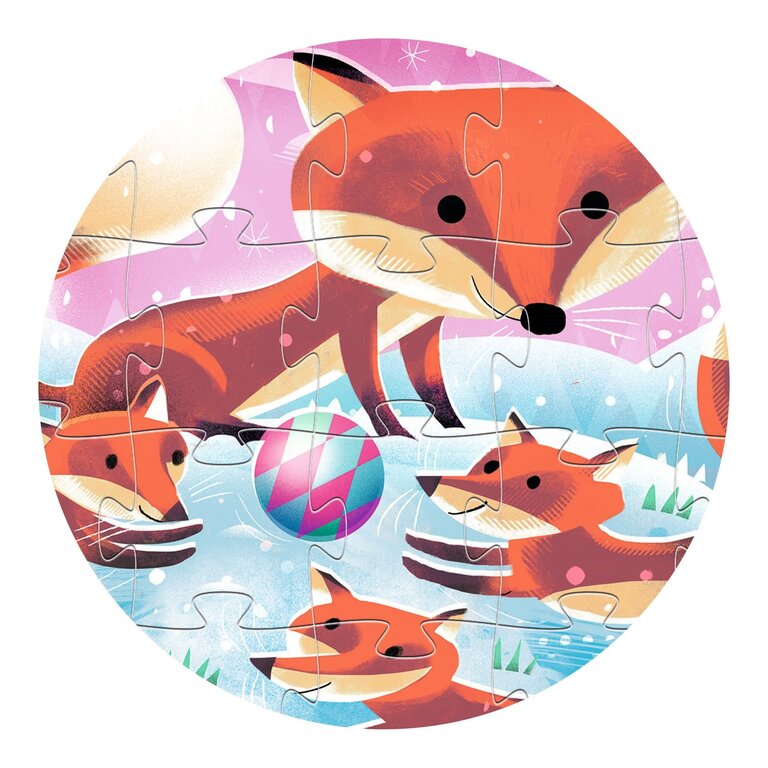 DJECO PUZZLE SILHOUETTE - GINGER, PETIT RENARD 24 PCS