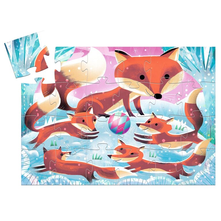 DJECO PUZZLE SILHOUETTE - GINGER, PETIT RENARD 24 PCS