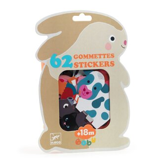DJECO GOMMETTES - ANIMAUX DE LA FERME