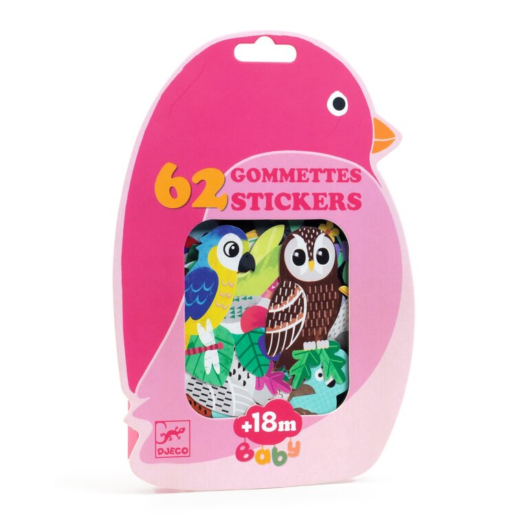DJECO GOMMETTES - OISEAUX