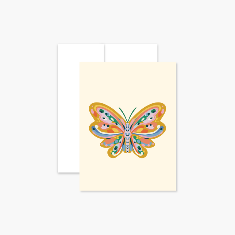 BOUCLE & PAPIER CARTE DE SOUHAITS - PAPILLON