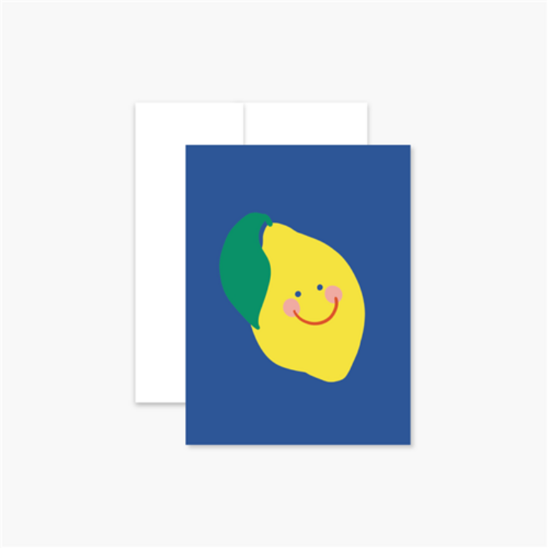 BOUCLE & PAPIER GREETING CARD - LEMON
