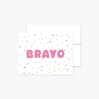 BOUCLE & PAPIER CARTE DE SOUHAITS - BRAVO CONFETTIS