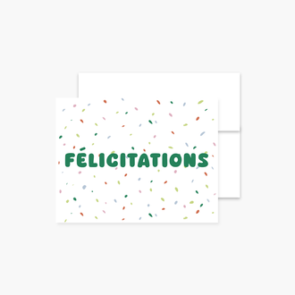 BOUCLE & PAPIER CARTE DE SOUHAITS - FÉLICITATIONS CONFETTIS