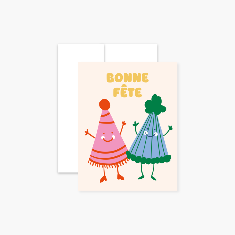 BOUCLE & PAPIER CARTE DE SOUHAITS - CHAPEAU DE FÊTE