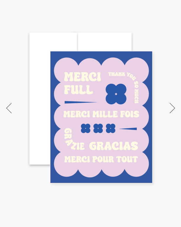 BOUCLE & PAPIER CARTE DE SOUHAITS - MERCI GOOD VIBES