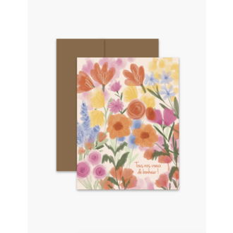 BOUCLE & PAPIER CARTE DE SOUHAITS - VOEUX DE BONHEUR