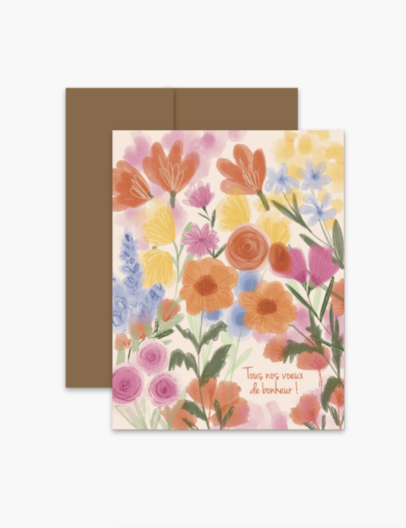 BOUCLE & PAPIER CARTE DE SOUHAITS - VOEUX DE BONHEUR