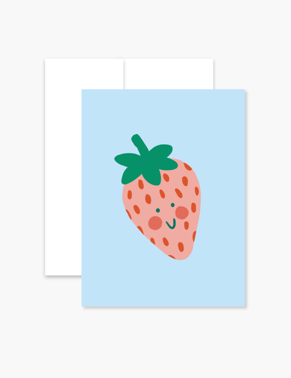 BOUCLE & PAPIER CARTE DE SOUHAITS - FRAISE
