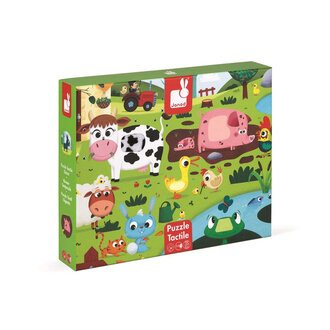 JANOD CASSE TÊTE TACTILE 24 PCS - LES ANIMAUX DE LA FERME