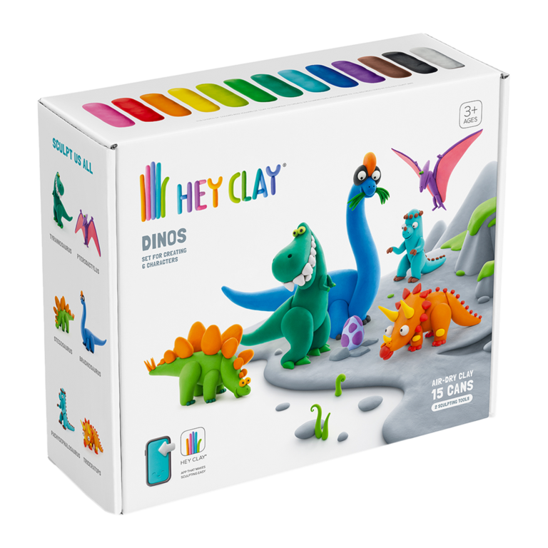 HEY CLAY ENSEMBLE D'ARGILE - DINOS