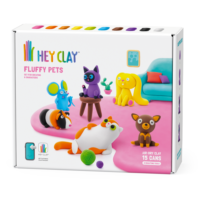 HEY CLAY ENSEMBLE D'ARGILE - FLUFFY PETS