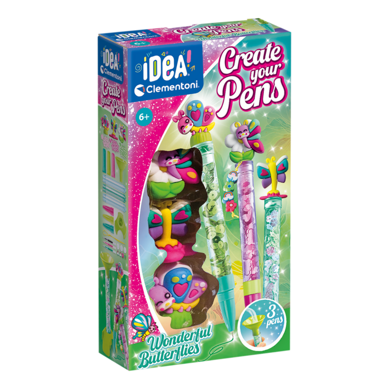 CLEMENTONI  IDEA : CRÉE TES STYLOS - PAPILLON