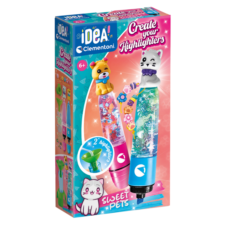 CLEMENTONI IDEA : CRÉE TES SURLIGNEURS - ADORABLES ANIMAUX DE COMPAGNIE