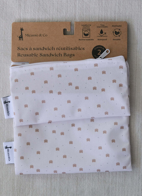 MICASSO & CO DUO DE SACS À COLLATION - PETIT OURSON