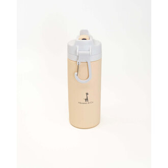 MICASSO & CO BOUTEILLE D'EAU EN SILICONE 450 ML - BLANC CRÈME