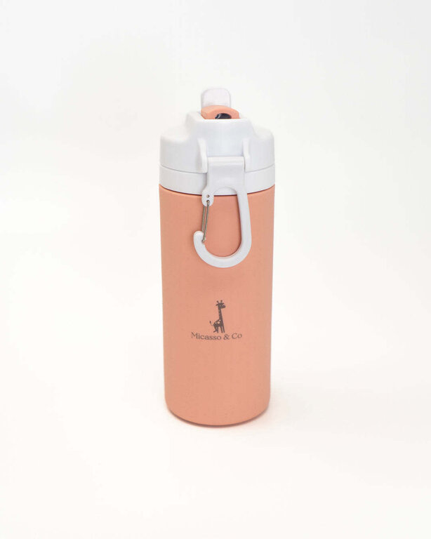 MICASSO & CO BOUTEILLE D'EAU EN SILICONE 450 ML -  VIEUX ROSE
