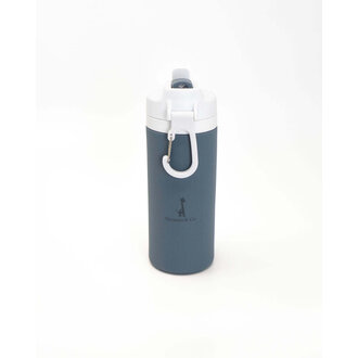 MICASSO & CO BOUTEILLE D'EAU EN SILICONE 450 ML - BLEU MAJESTUEUX