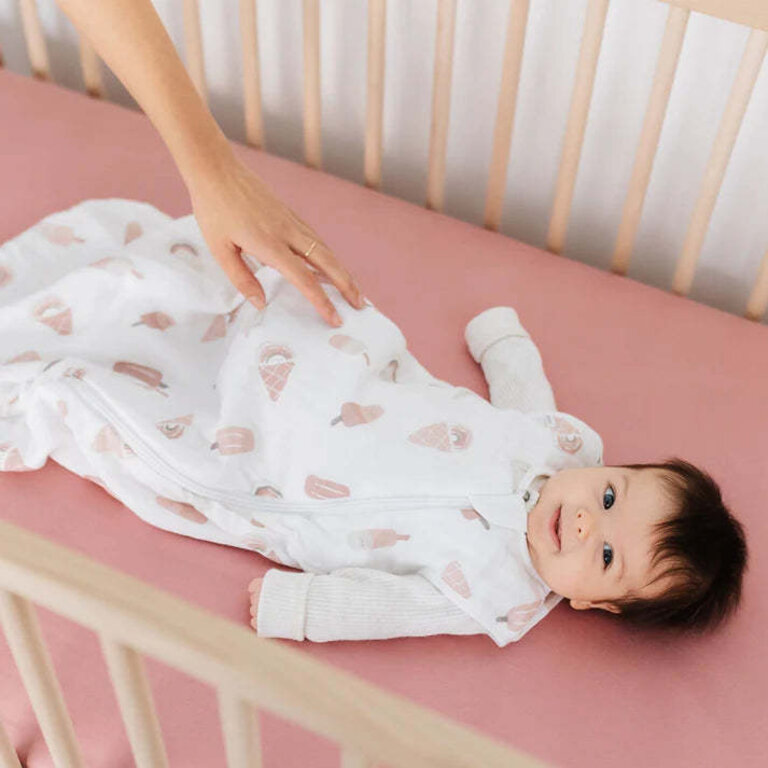 PERLIMPINPIN SAC DE NUIT EN MOUSSELINE 0.7 TOG - CRÈME GLACÉE