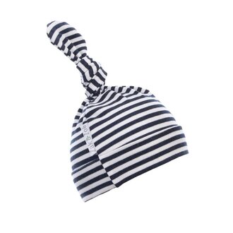 ZAK & ZOÉ BONNET EN BAMBOU (0-3 MOIS) - LIGNÉ MARINE