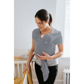 ZAK & ZOÉ BAMBOO BABY WRAP - NAVY STRIPE