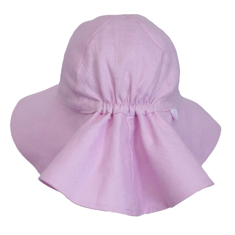 CALIKIDS CHAPEAU EN LIN - ROSE