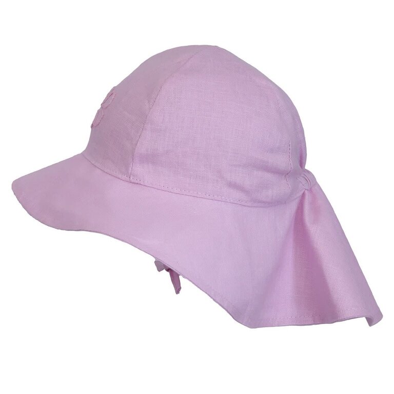 CALIKIDS CHAPEAU EN LIN - ROSE