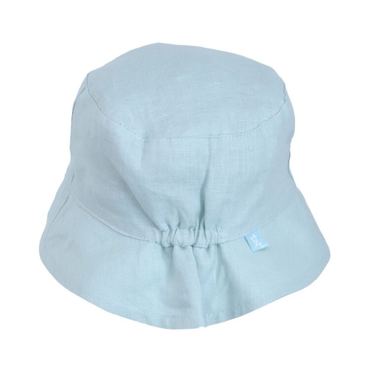 CALIKIDS CHAPEAU BUCKET EN LIN - BLEU
