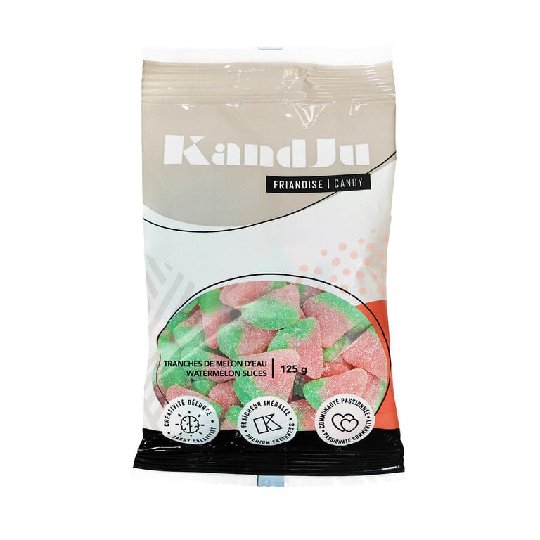 KANDJU CANDY BAG 125G - WATERMELON SLICES