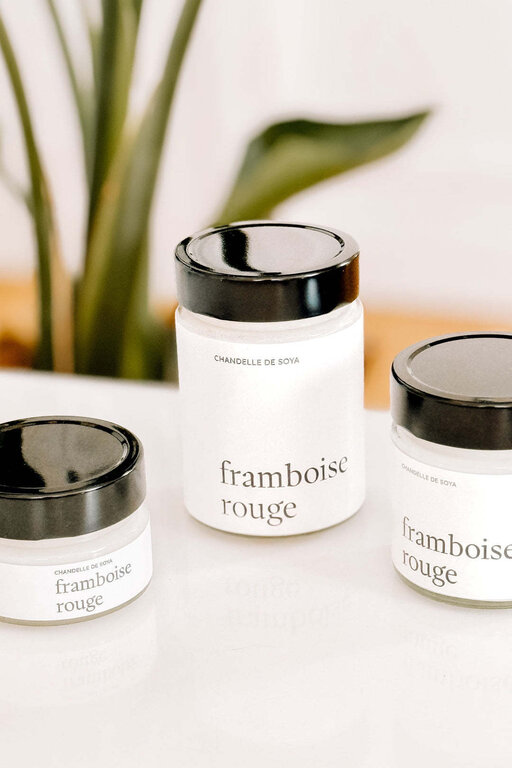 MARÉE CHANDELLE CHANDELLE DE SOYA - FRAMBOISE ROUGE