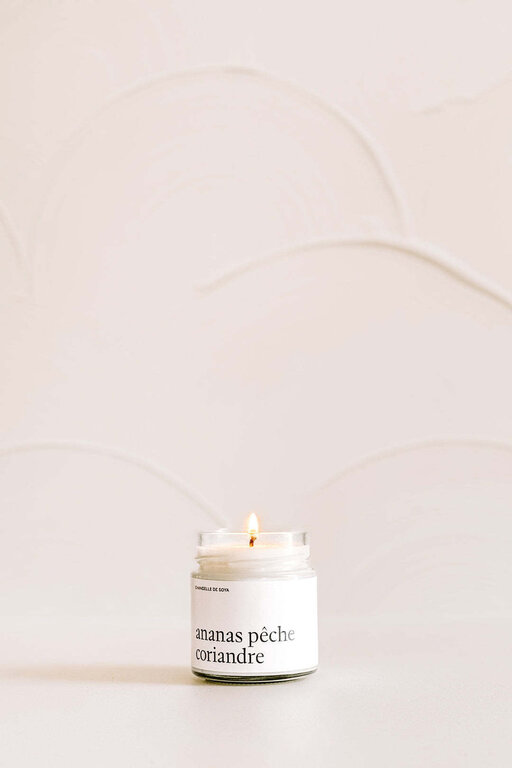 MARÉE CHANDELLE CHANDELLE DE SOYA - ANANAS, PÊCHE ET CORIANDRE