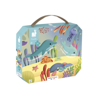 JANOD CASSE-TÊTE FRISE 36 PCS - LES ANIMAUX MARINS