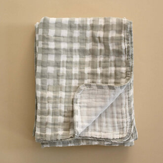 MINIKA COURTEPOINTE EN MOUSSELINE - SAGE GINGHAM