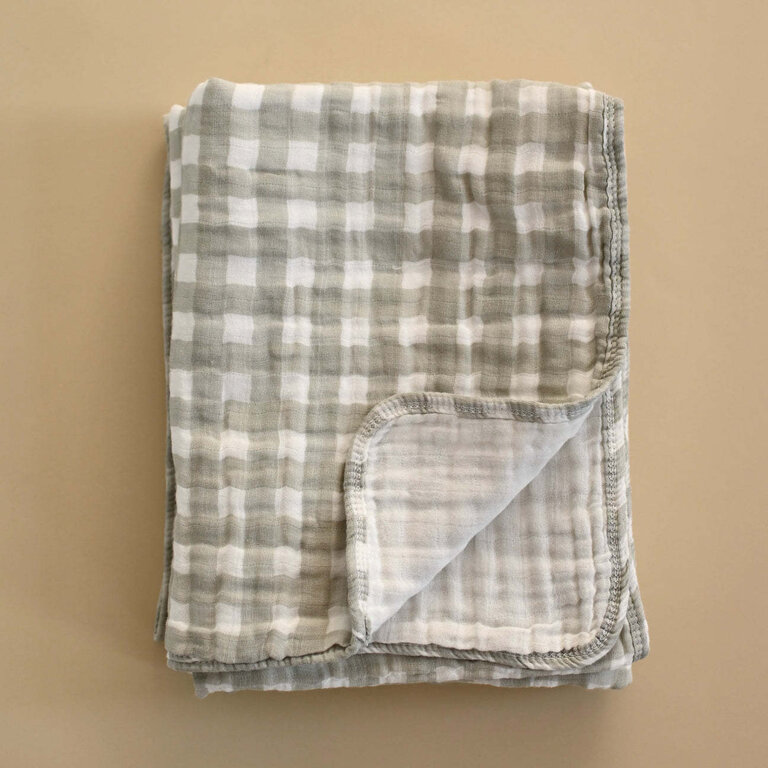 MINIKA COURTEPOINTE EN MOUSSELINE - SAGE GINGHAM