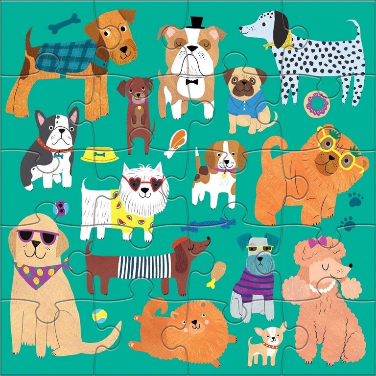 MUDPUPPY PUZZLE MAGNÉTIQUE DE VOYAGE 20 PCS - CHATS ET CHIENS