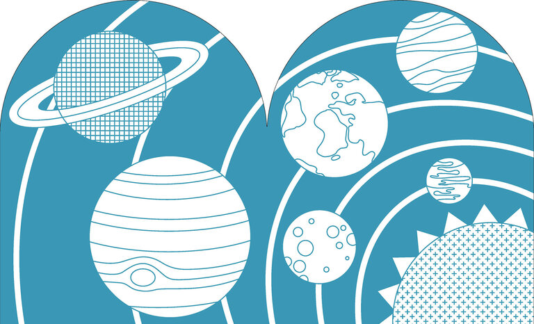 PETIT COLLAGE LIVRE À COLORIER AVEC AUTOCOLLANTS - ESPACES