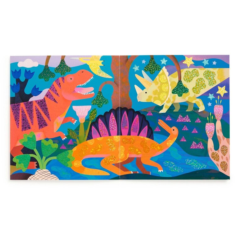 MUDPUPPY ENSEMBLE D'ACTIVITÉS D'AUTOCOLLANTS - DINOSAUR LAND