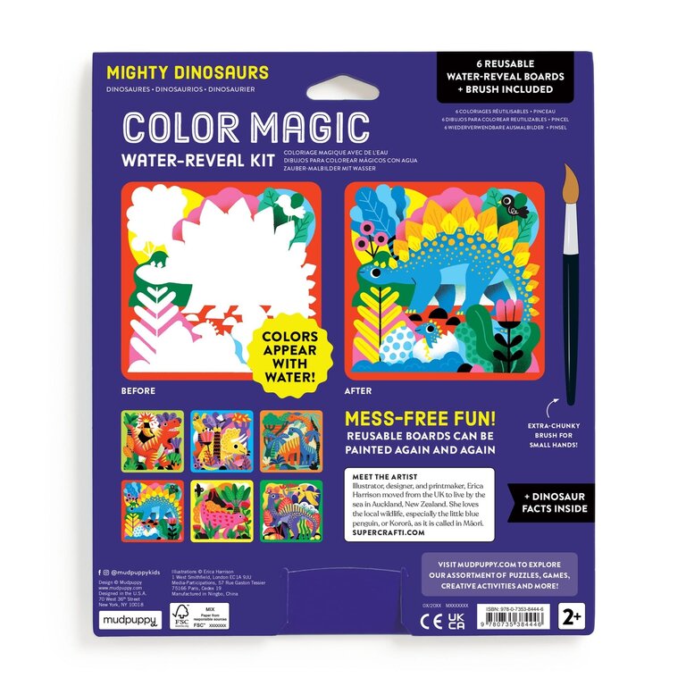 MUDPUPPY PEINTURE MAGIQUE - MIGHTY DINOSAURS