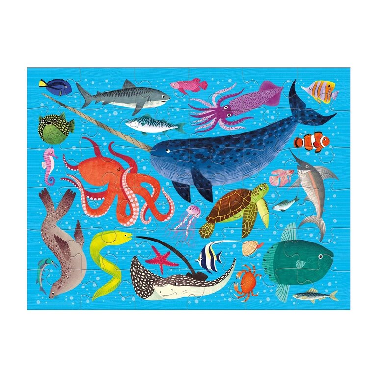 MUDPUPPY PUZZLE DE VOYAGE 36 PCS - OCEAN LIFE