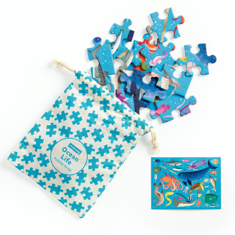 MUDPUPPY PUZZLE DE VOYAGE 36 PCS - OCEAN LIFE